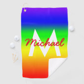 Rainbow Ombre Golfhandtuch (Insitu)