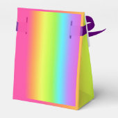 Rainbow Ombre Gradient Birthday Party Gefälligkeit Geschenkschachtel (Rückseite)