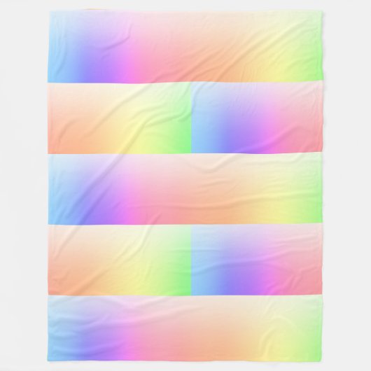Rainbow Ombre Gradient für jede Farbe Fleecedecke (Vorderseite)
