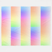 Rainbow Ombre Gradient für jede Farbe Fleecedecke (Vorderseite (Horizontal))