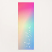 Rainbow Ombre Gradient Yogamatte (Vorderseite)