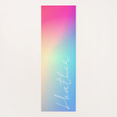 Rainbow Ombre Gradient Yogamatte (Rückseite)