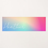 Rainbow Ombre Gradient Yogamatte (Vorderseite (Horizontal))