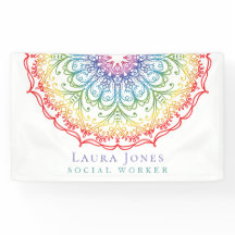 Rainbow Ombre Mandala Ladys Pride Convention