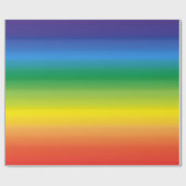 Rainbow Ombre Moderner, mutiger Stolz Geschenkpapier (Flach)