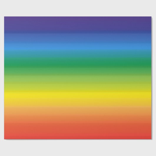 Rainbow Ombre Moderner, mutiger Stolz Geschenkpapier (Flach)
