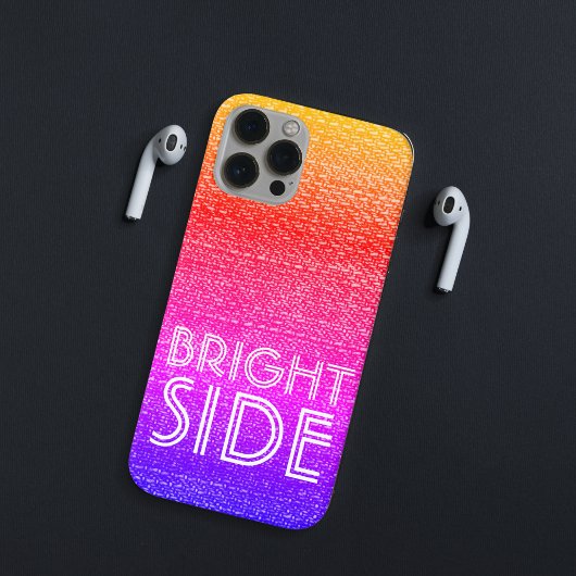 Rainbow Ombre Motivierend Text der 80er Jahre Case-Mate iPhone Hülle
