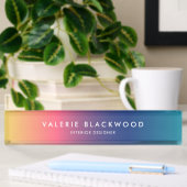 Rainbow Ombre Namensplakette