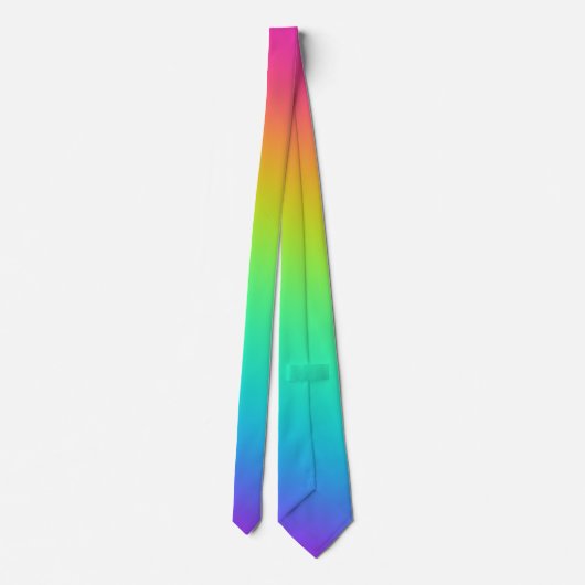 Rainbow Ombre Neck Tie Krawatte (Rückseite)