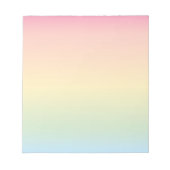 Rainbow Ombré Notepad Notizblock (Vorderseite)