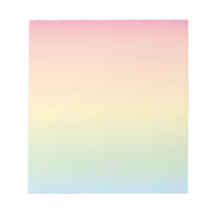 Rainbow Ombré Notepad Notizblock