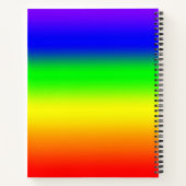 Rainbow Ombre Notizbuch (Rückseite)