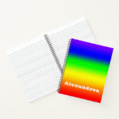 Rainbow Ombre Notizbuch (Innenseite)