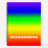 Rainbow Ombre Notizbuch (Vorderseite)