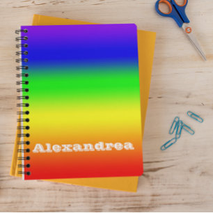 Rainbow Ombre Notizbuch