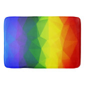 Rainbow Ombre Polygon Badematte (Vorderseite)