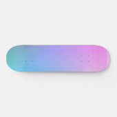 Rainbow Ombre Square Pixel Skateboard (Horizontal)