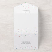 Rainbow Ombre & Stars LGBT Wedding alle in einem I All In One Einladung (Außenbereich)