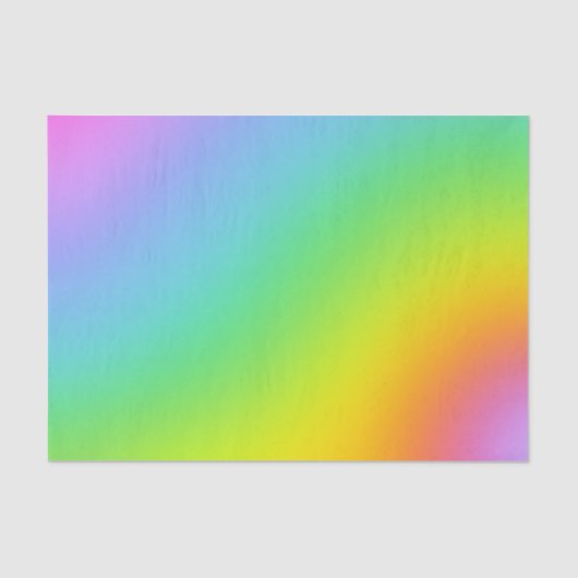 Rainbow Ombre Tissue Wrapping Paper Seidenpapier (Vorderseite)