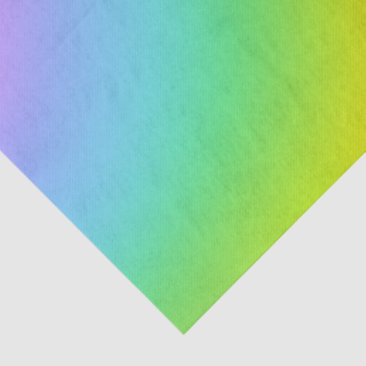 Rainbow Ombre Tissue Wrapping Paper Seidenpapier (Ausschnitt)