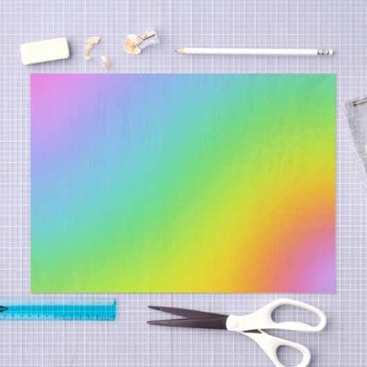 Rainbow Ombre Tissue Wrapping Paper Seidenpapier (Handwerk)