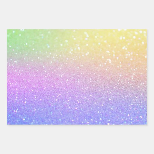 Rainbow Ombre Trio Geschenkpapier Set (Vorderseite 3)