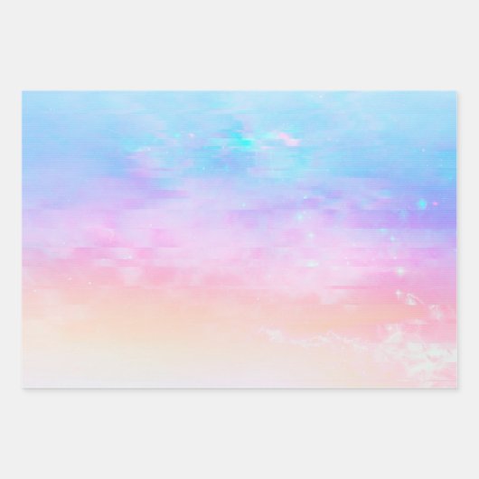 Rainbow Ombre Trio Geschenkpapier Set (Vorderseite)