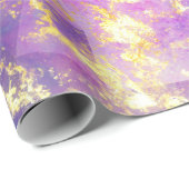 Rainbow Ombre und Gold Fire Opal Muster Geschenkpapier (Rolleneckpunkt)