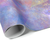 Rainbow Ombre und Gold Fire Opal Muster Geschenkpapier (Rolleneckpunkt)