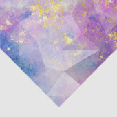 Rainbow Ombre und Gold Fire Opal Muster Seidenpapier (Detail)