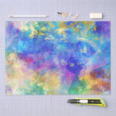 Rainbow Ombre und Gold Fire Opal Muster Seidenpapier (Handwerk)