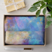 Rainbow Ombre und Gold Fire Opal Muster Seidenpapier (Geschenk)