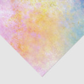 Rainbow Ombre und Gold Fire Opal Muster Seidenpapier (Detail)
