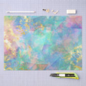 Rainbow Ombre und Gold Fire Opal Muster Seidenpapier (Handwerk)