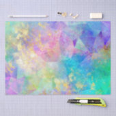 Rainbow Ombre und Gold Fire Opal Muster Seidenpapier (Handwerk)