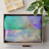 Rainbow Ombre und Gold Fire Opal Muster Seidenpapier (Geschenk)