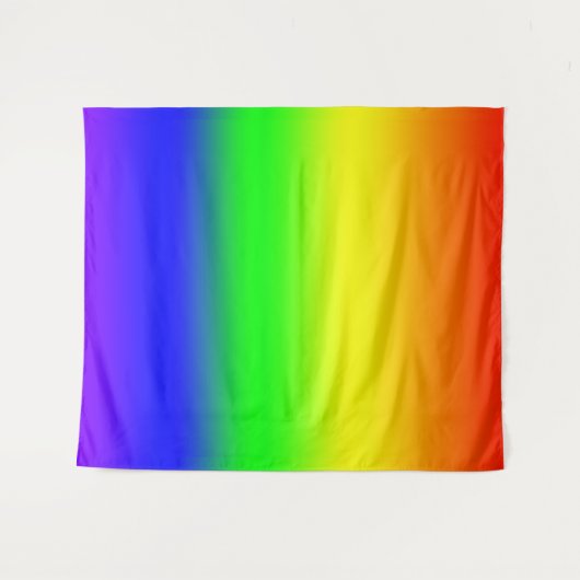 Rainbow Ombre Wandteppich (Vorderseite (Horizontal))