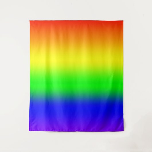 Rainbow Ombre Wandteppich (Vorderseite)