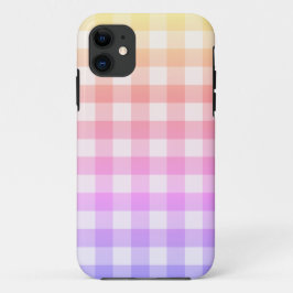 Rainbow ombré & White Kariert Gingham Hübsch Case-Mate iPhone Hülle