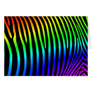 Rainbow Ombre Zebra Streifen