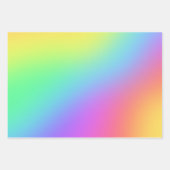 Rainbow Ombres Birthday Party Geschenkpapier Set (Vorderseite 3)