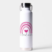 Rainbow One Love Mama Trinkflasche (Vorne)