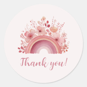 Rainbow Onederful 1. Geburtstag Danke Sticker