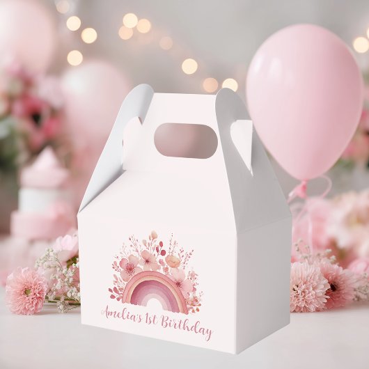 Rainbow Onederful 1. Geburtstagsfeier-Geschenkbox Geschenkschachtel