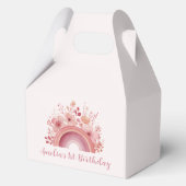 Rainbow Onederful 1st Birthday Party Favour Box Geschenkschachtel (Vorderseite)