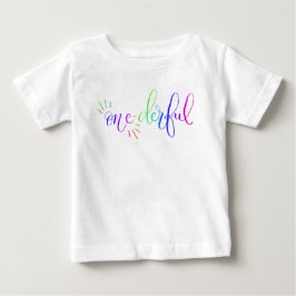 Rainbow Onederful First Birthday Colorful Baby T-S T-shirt