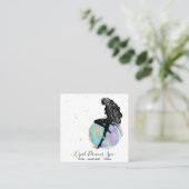 *~* Rainbow Opal Goddess Celestial Mystical Cosmic Quadratische Visitenkarte (Stehend Vorderseite)