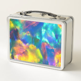 Rainbow Opal - Metalldose Metall Brotdose