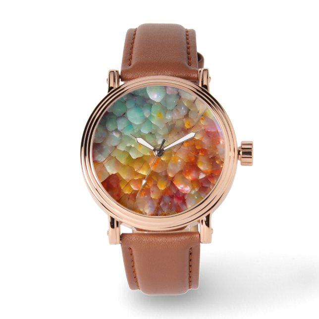 Rainbow Opal Uhr (Vorderseite)