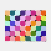Rainbow Optical Illusion Bright Pillow Funky Fußmatte (Vorderseite)
